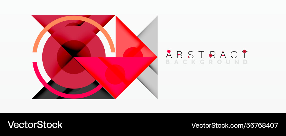 Modern abstract design red shapes overlap Vector Image
