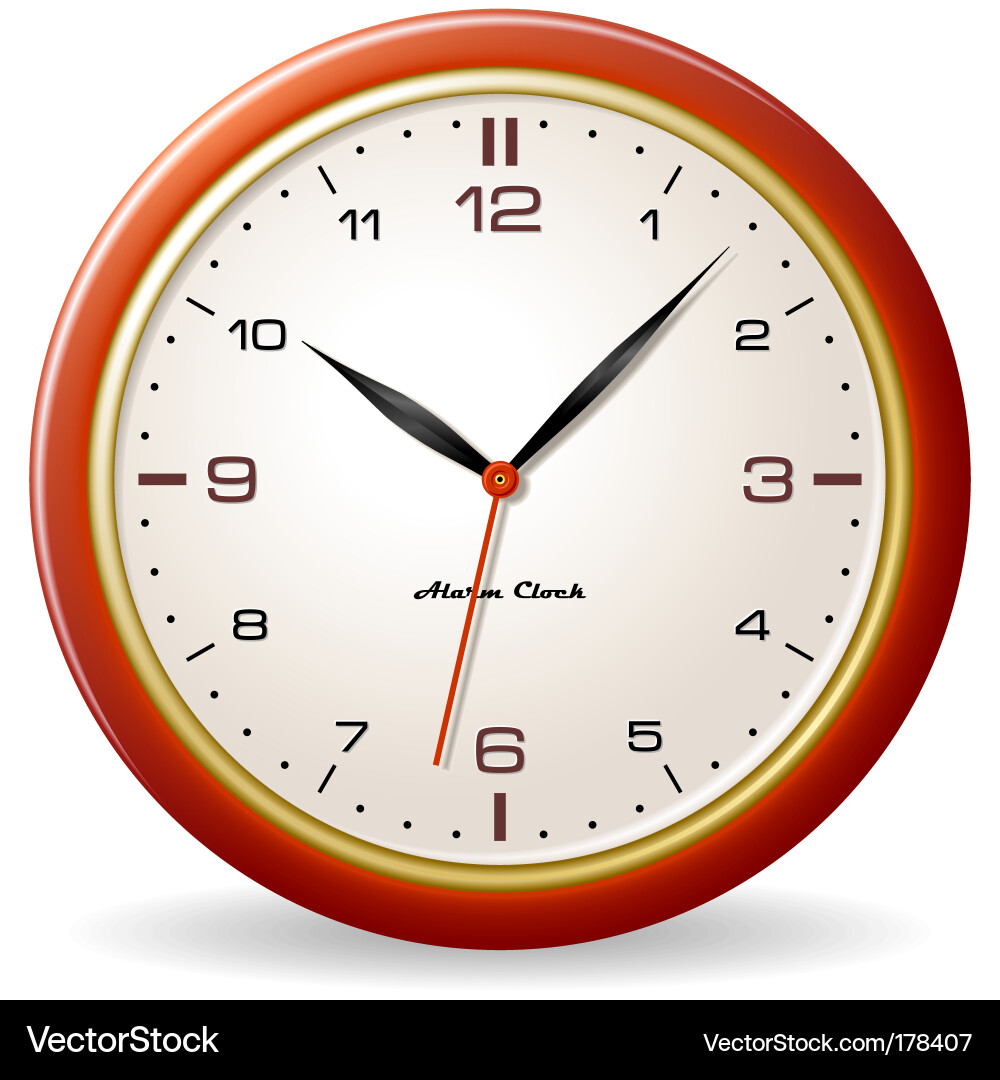 Retro Style Wall Clock vector image