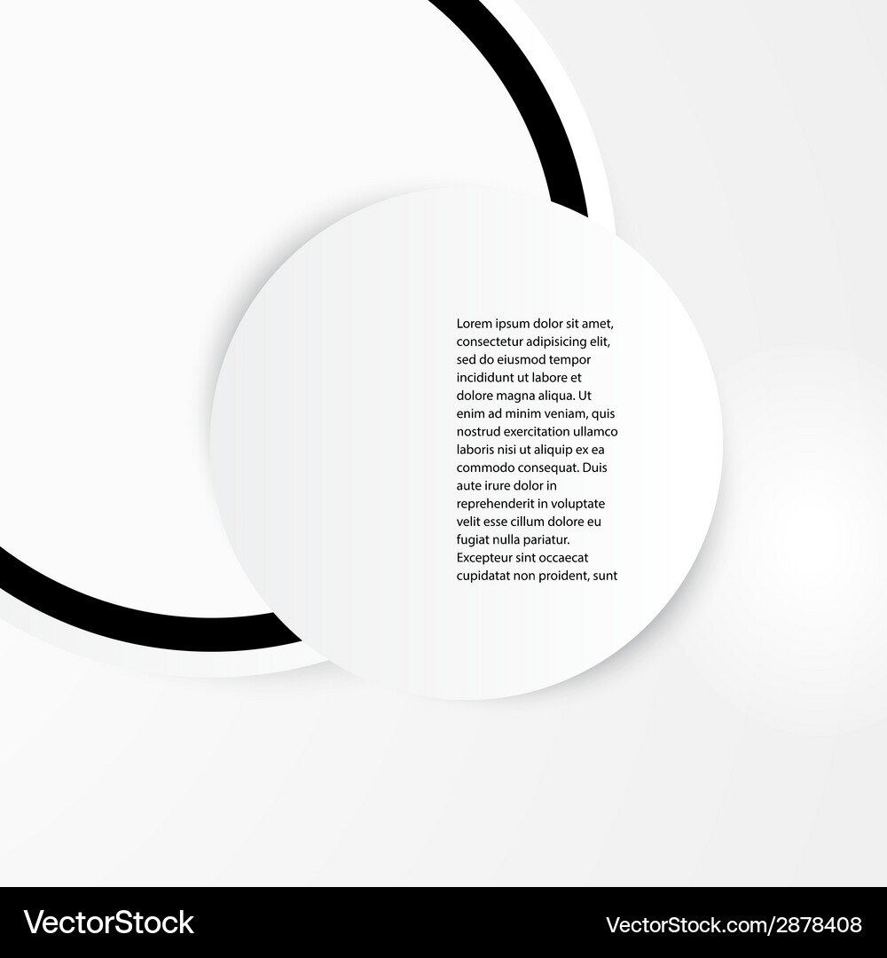 Abstract circles template web design Vector Image