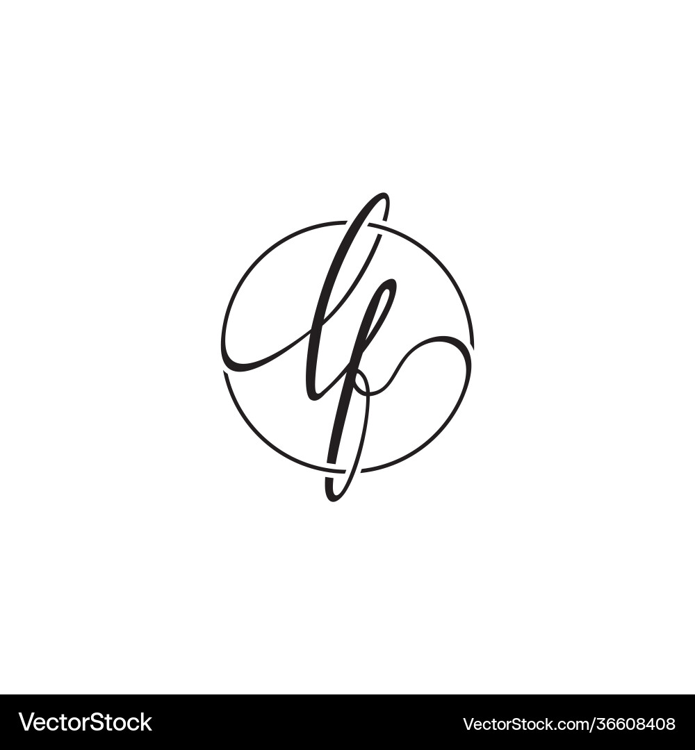 Circle text script lf Circle text script lf Vector Image