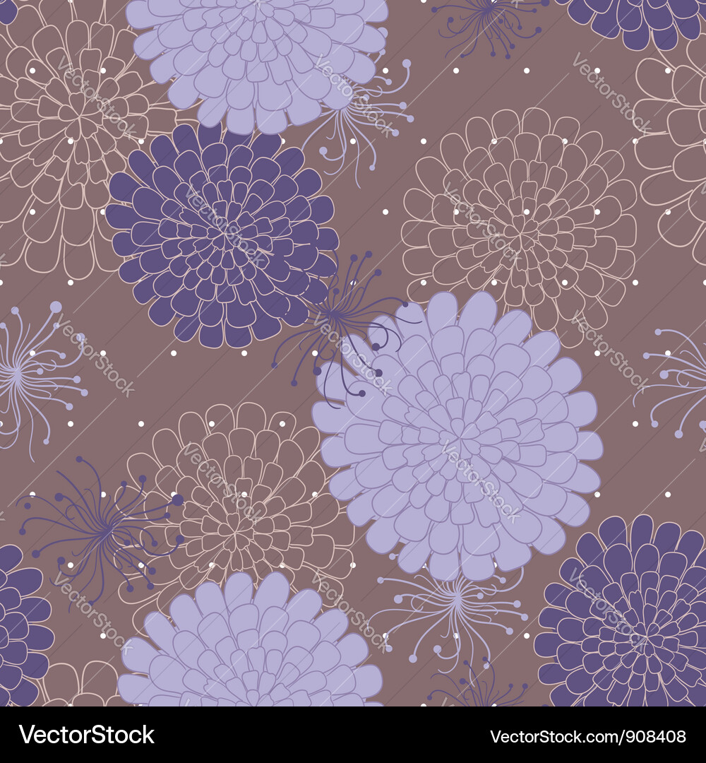 Seamless pattern with flowers Vector Image