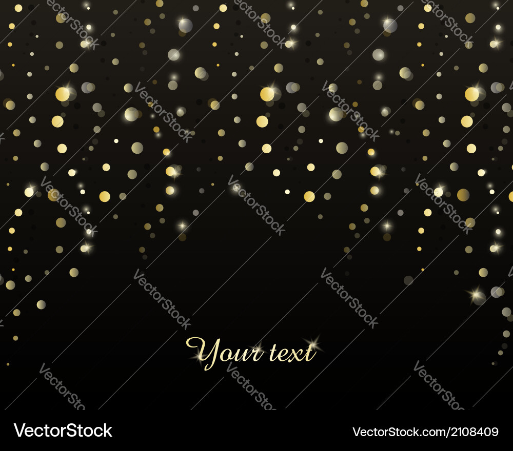 Abstract background with golden stripes of circles Vector Image
