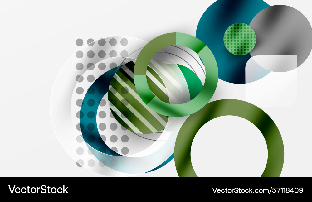Abstract design features overlapping circles Abstract design features overlapping circles Vector Image