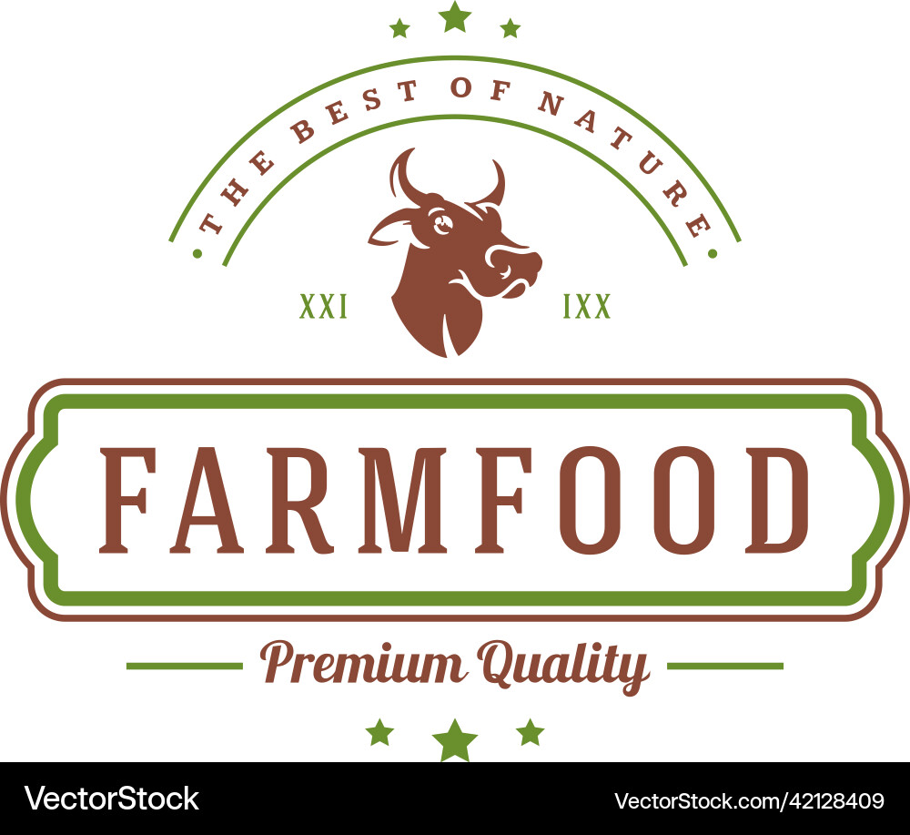 Farmers market logo template Farmers market logo template vector image