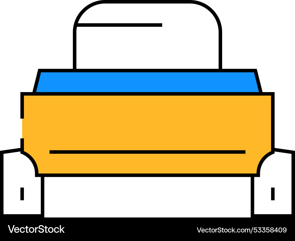 Push button switch icon color Push button switch icon color vector image