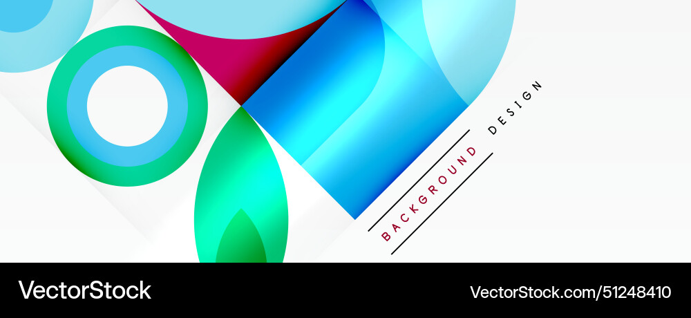 A colorful background with circles and squares A colorful background with circles and squares Vector Image