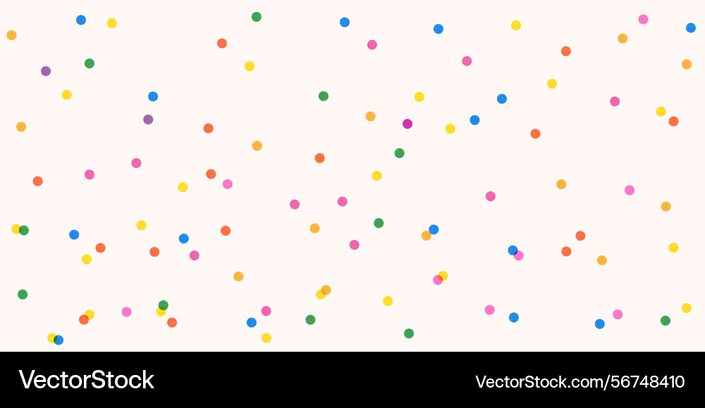 Colorful little rounds confetti seamless pattern Vector Image