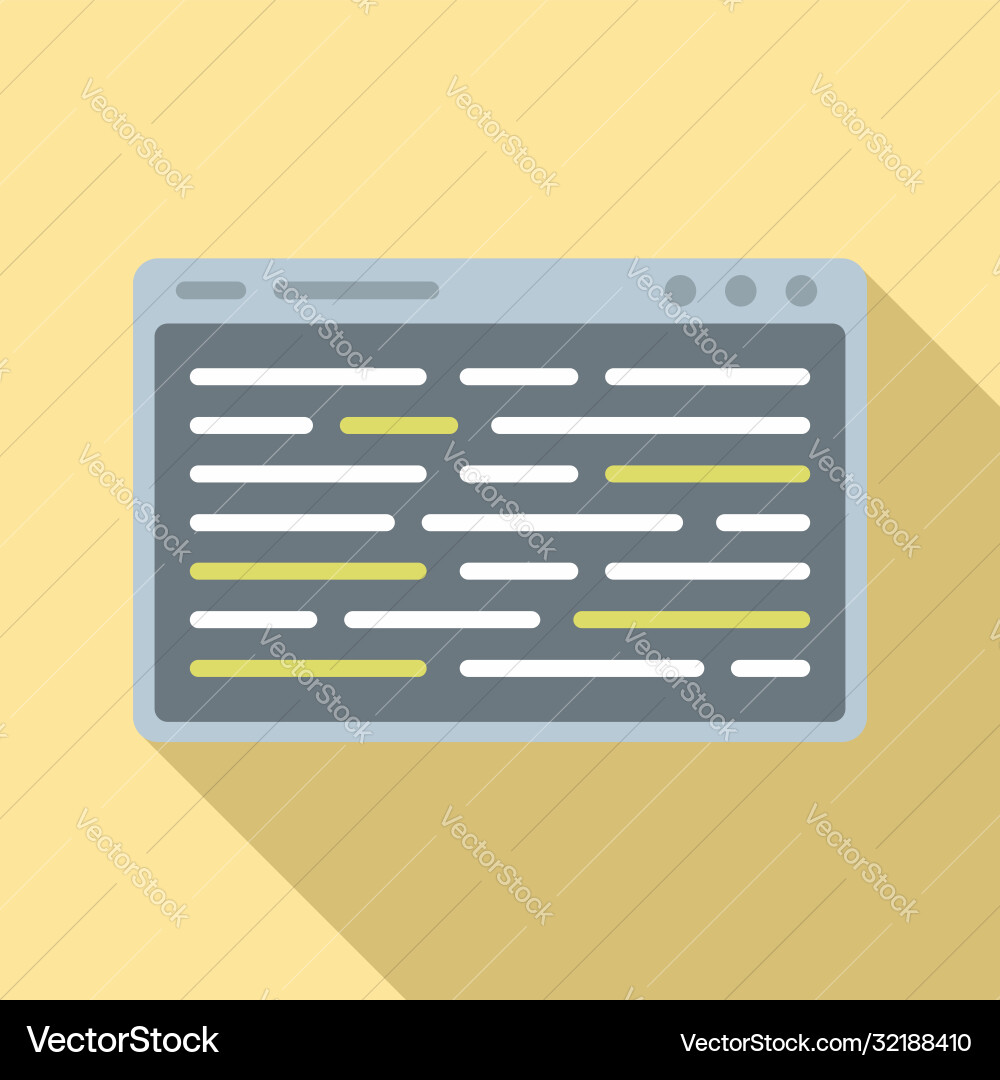 Web page machine learning icon flat style Web page machine learning icon flat style vector image