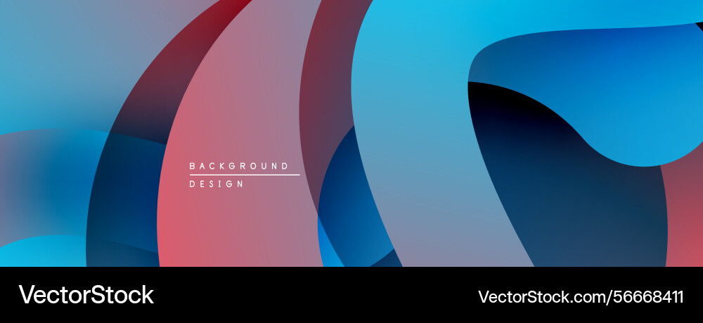 Abstract fluid shapes overlap creating vibrant Abstract fluid shapes overlap creating vibrant vector image
