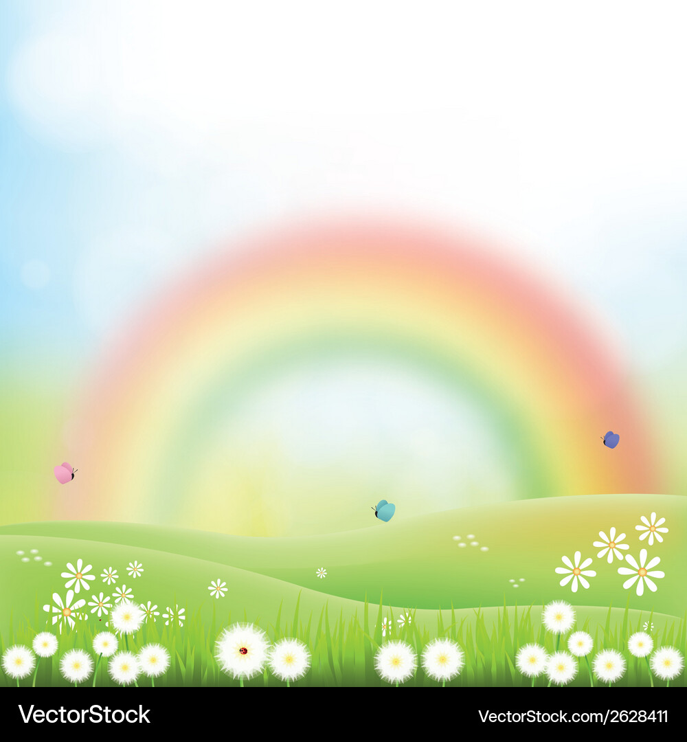 Abstract spring background with some special Vector Image