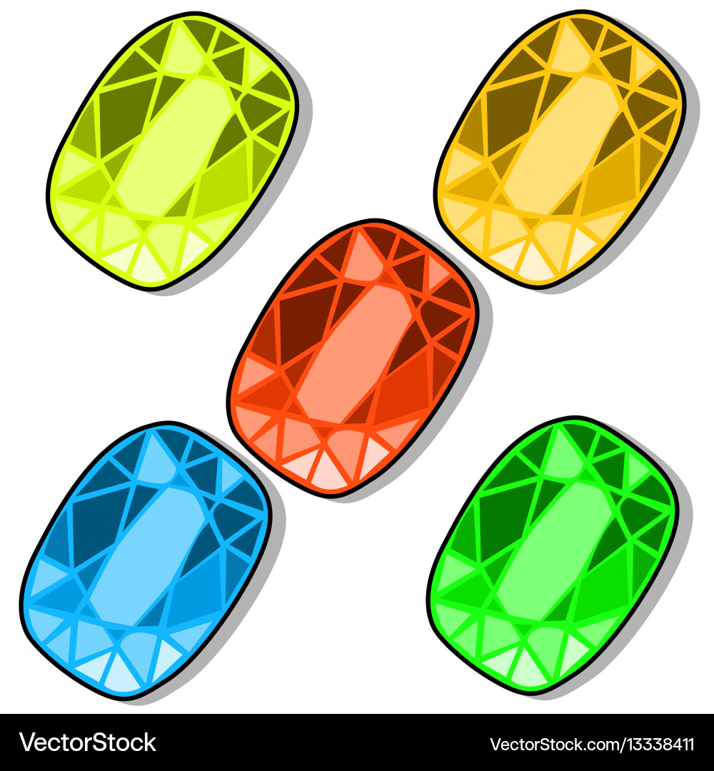 Colorful Game Chips - Three in a Row vector image