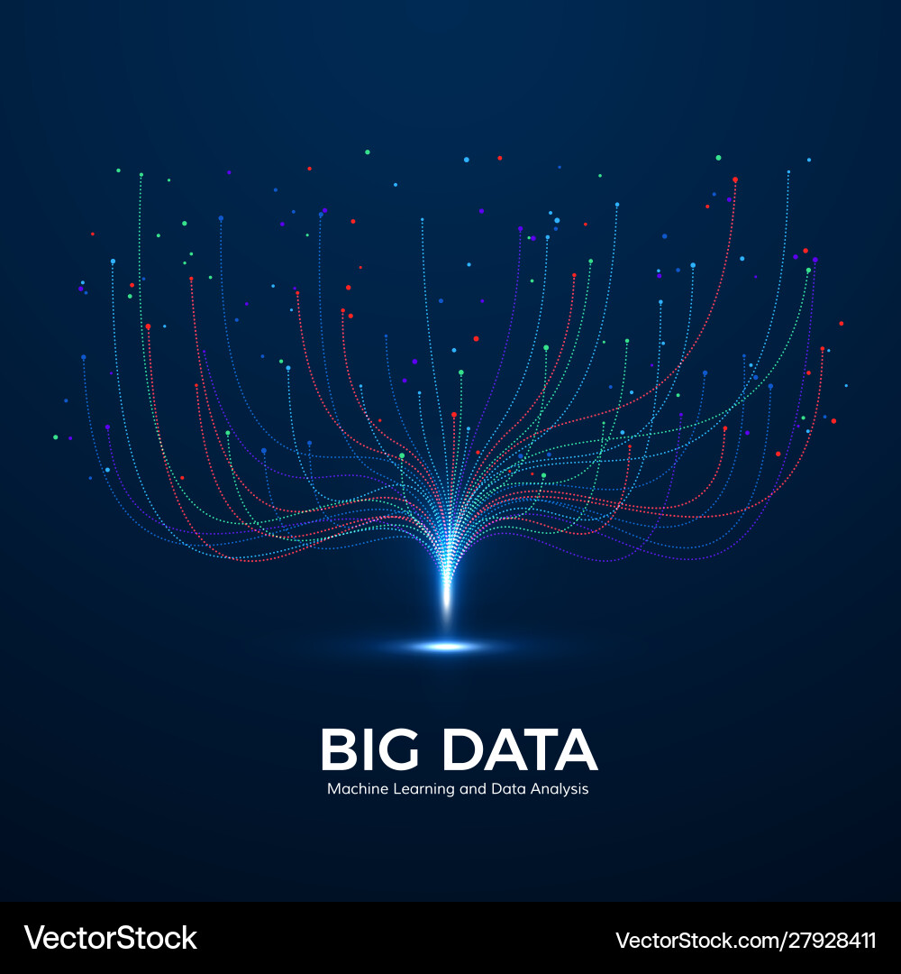 Data Analysis & Machine Learning vector image