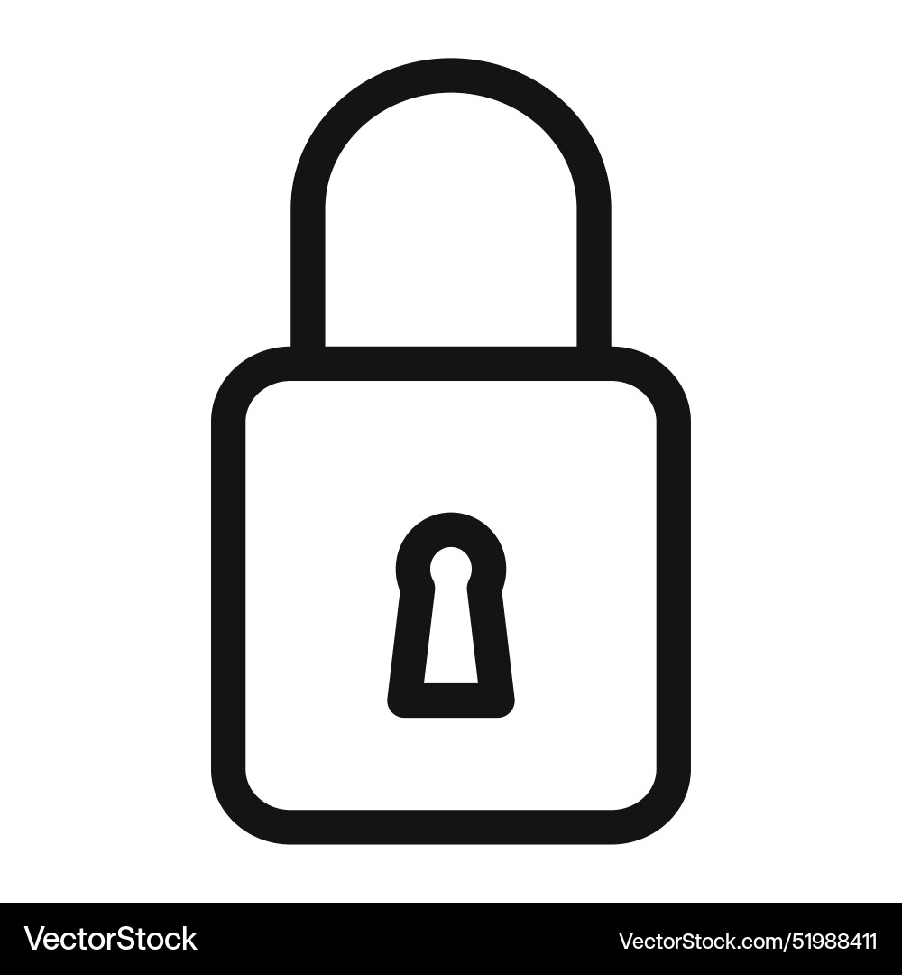 Lock icon perfect for security and data privacy Lock icon perfect for security and data privacy vector image