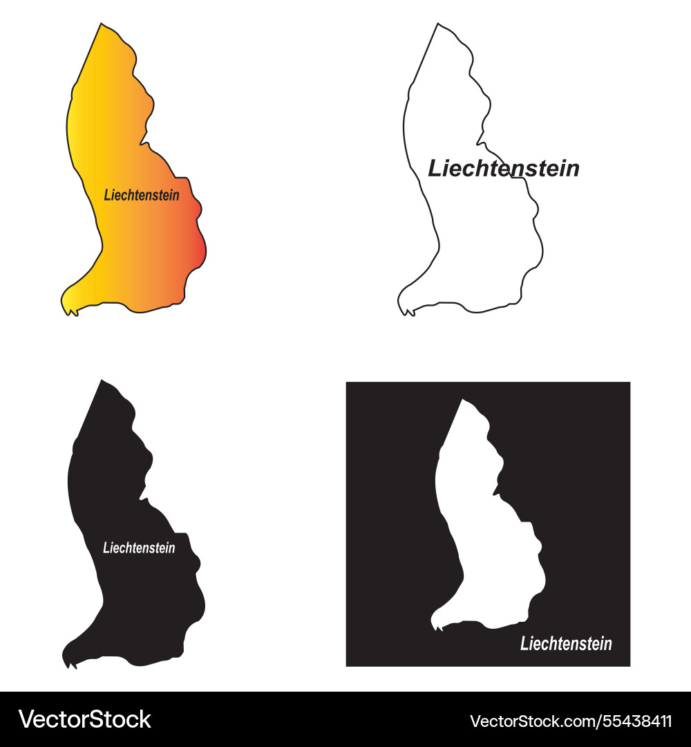 Map of liechtenstein design Map of liechtenstein design vector image