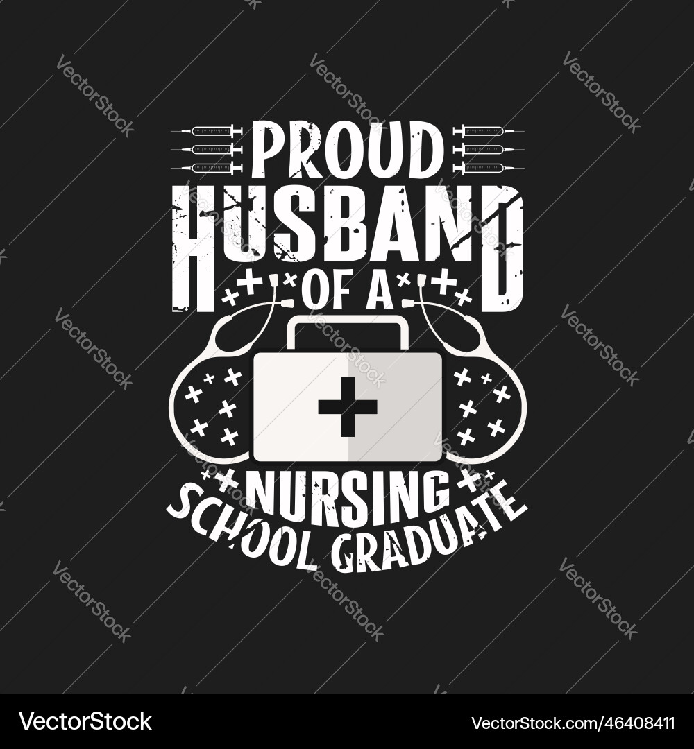 Nurse typographic slogan design Vector Image