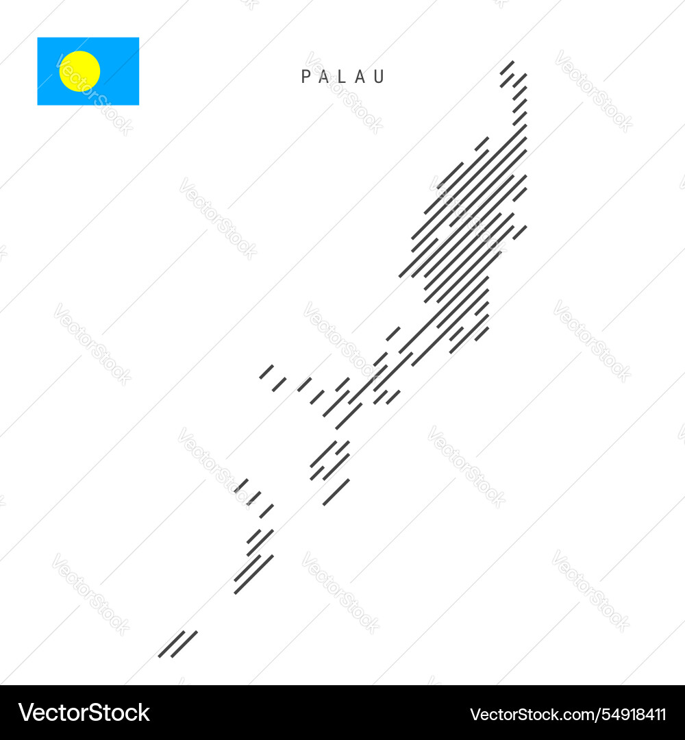 Palau map from pattern of black slanted parallel Palau map from pattern of black slanted parallel Vector Image