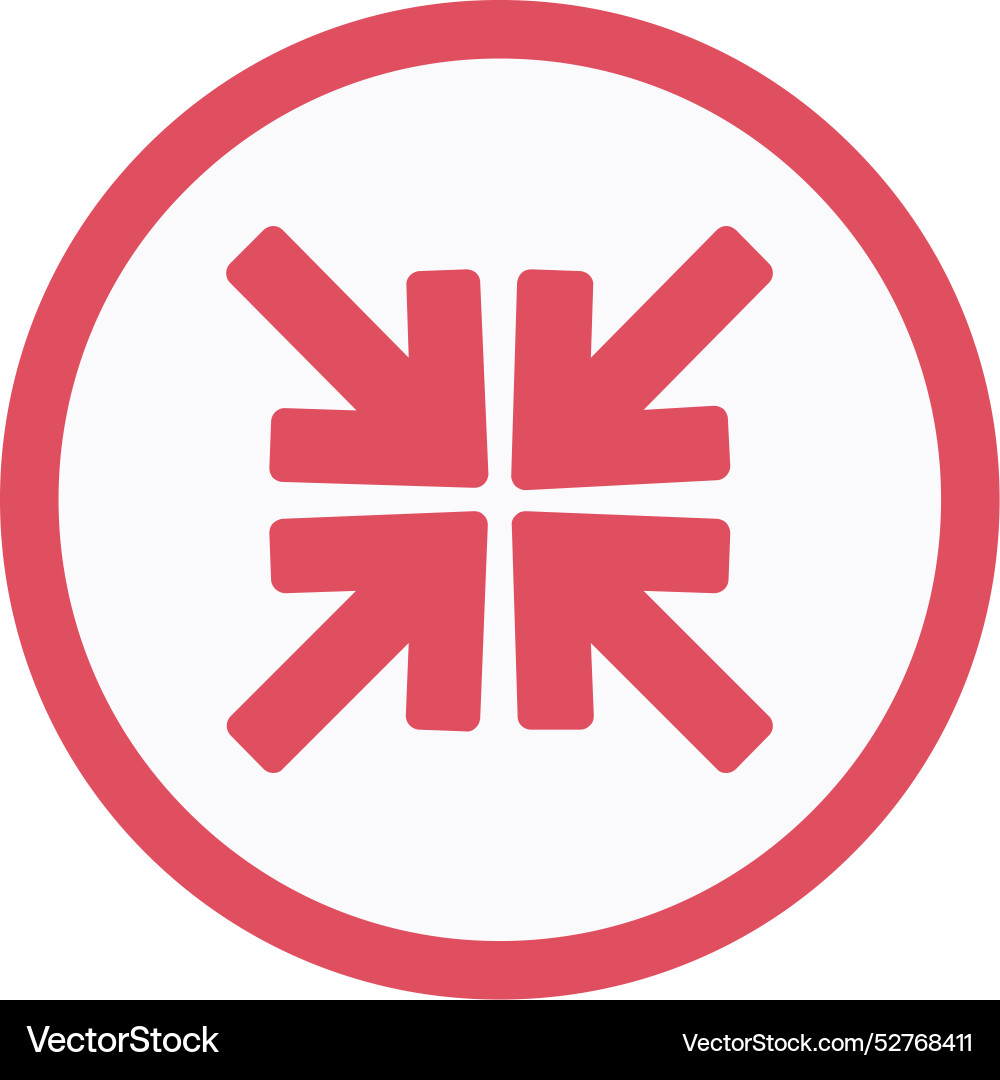 Shrink arrow icon design Vector Image