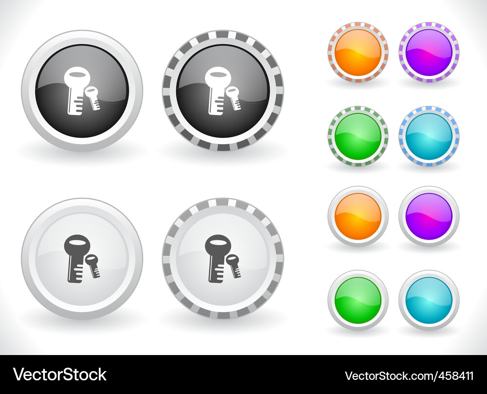 Web menu items Vector Image