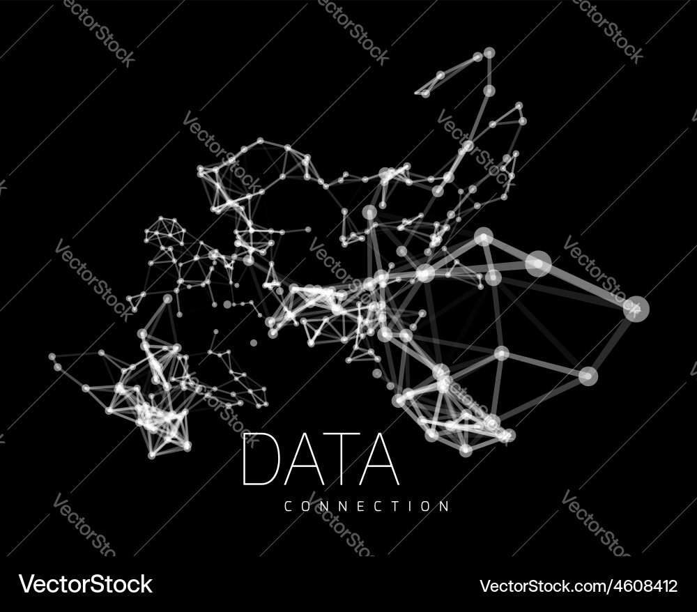 Abstract network connection background Vector Image