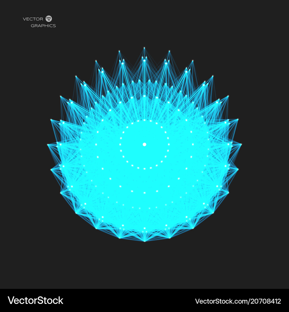 Geometric pattern consist connected lines Geometric pattern consist connected lines Vector Image