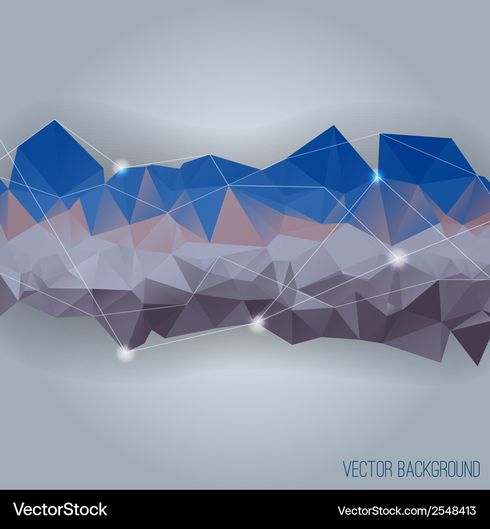 Background with lines circles and shapes vector image