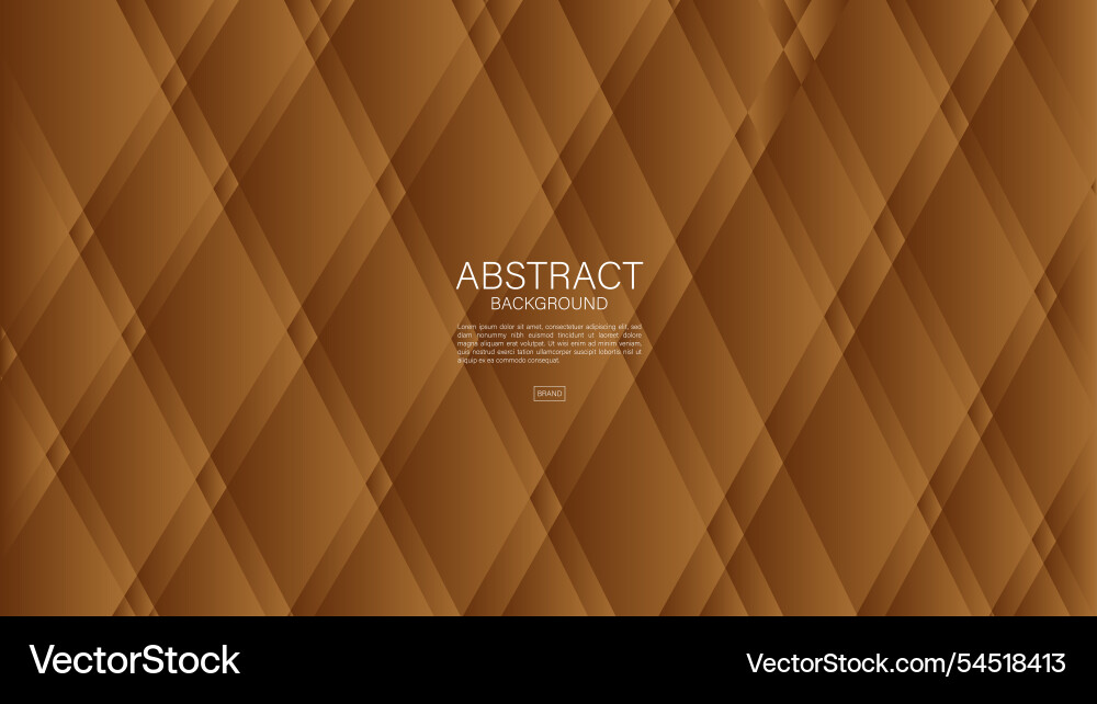Brown abstract background polygon graphic Vector Image