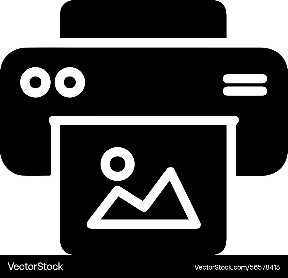 Computer printer icon symbol image Vector Image
