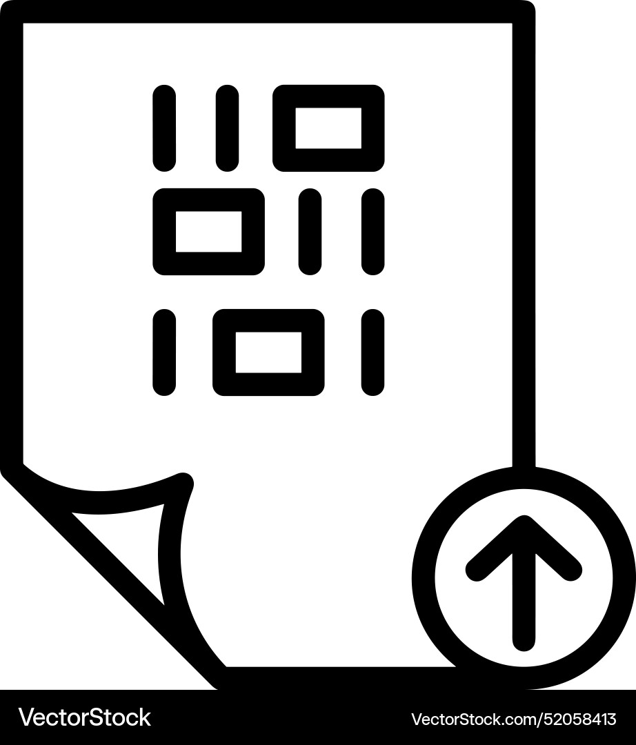 Upload outline icon symbol image Upload outline icon symbol image Vector Image