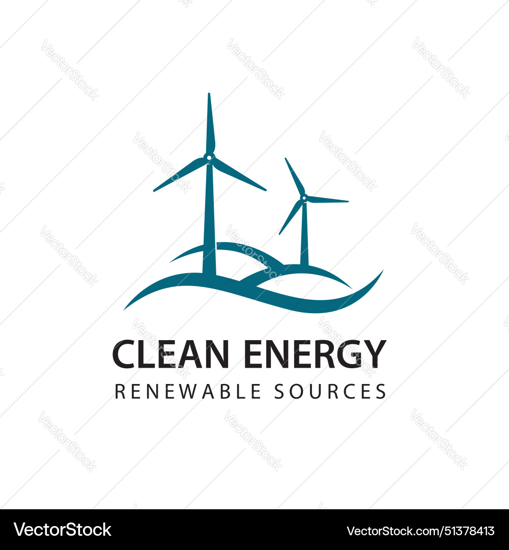 Wind turbines icon Royalty Free Vector Image - VectorStock