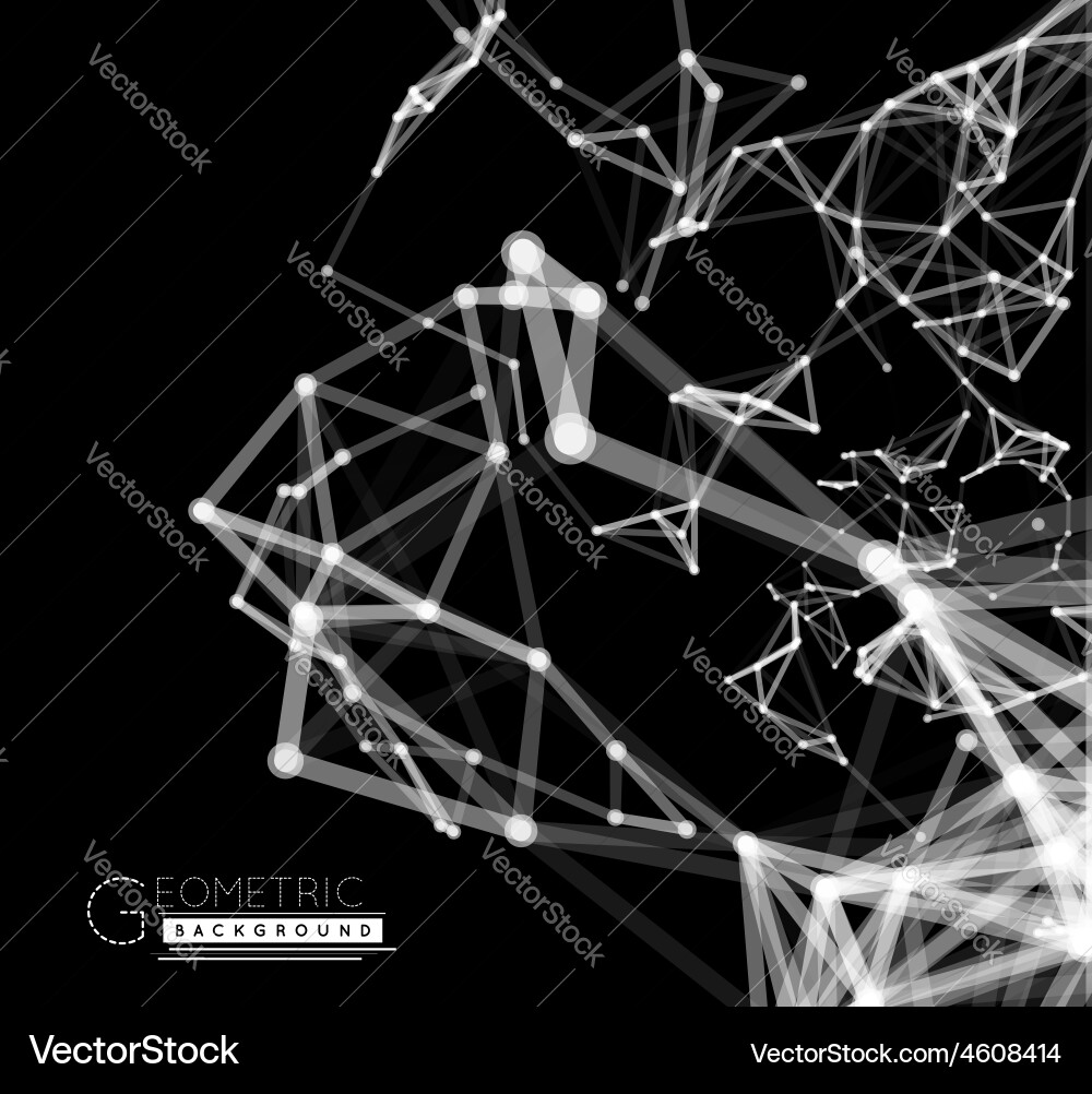 Abstract network connection background vector image