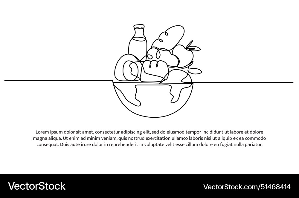 Continuous one line design of world security Continuous one line design of world security Vector Image