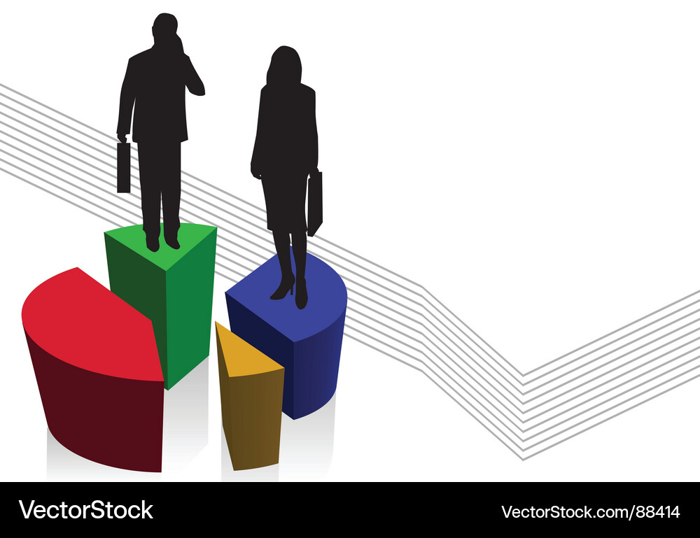 Graph stripe Vector Image