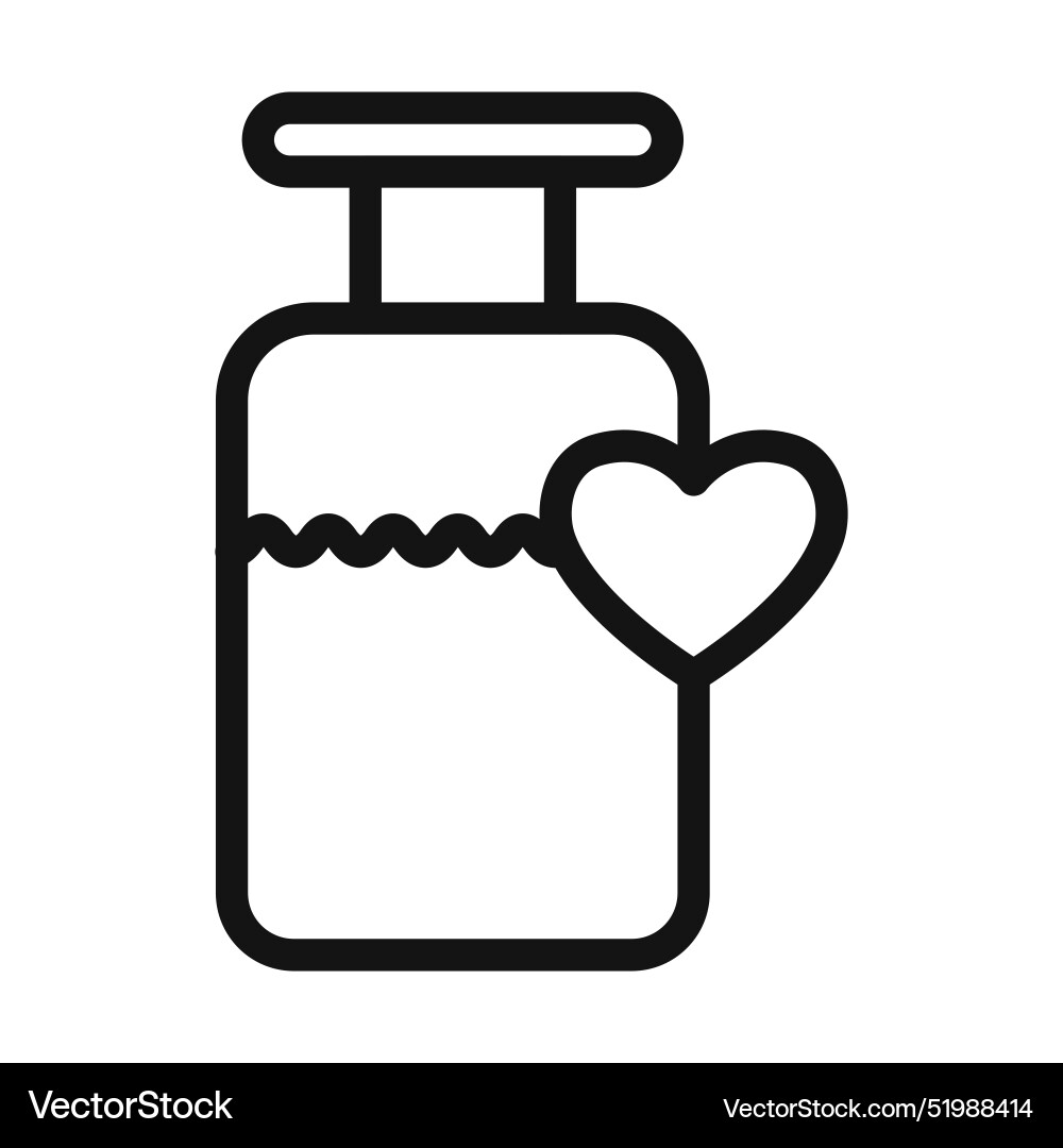 Love elixir icon mark in filled style Love elixir icon mark in filled style Vector Image