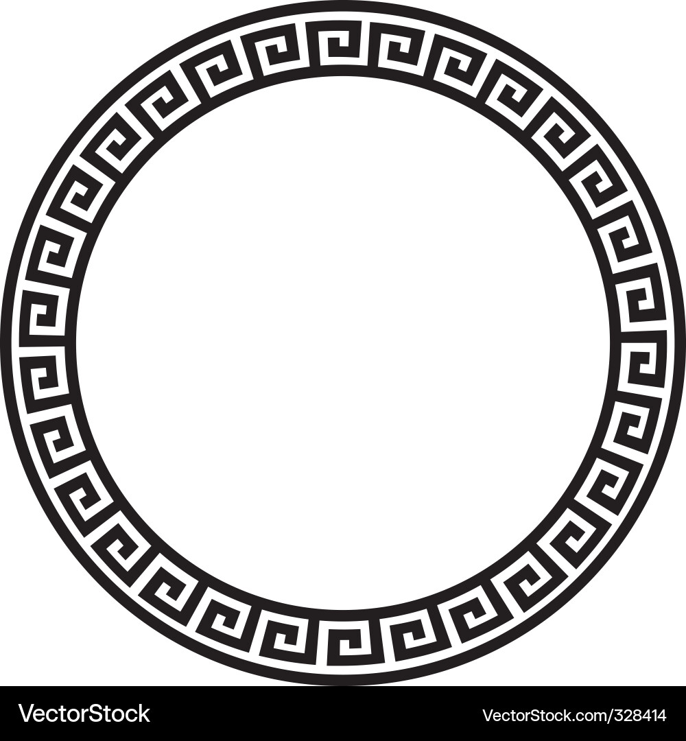 Meander Frame Vector Image