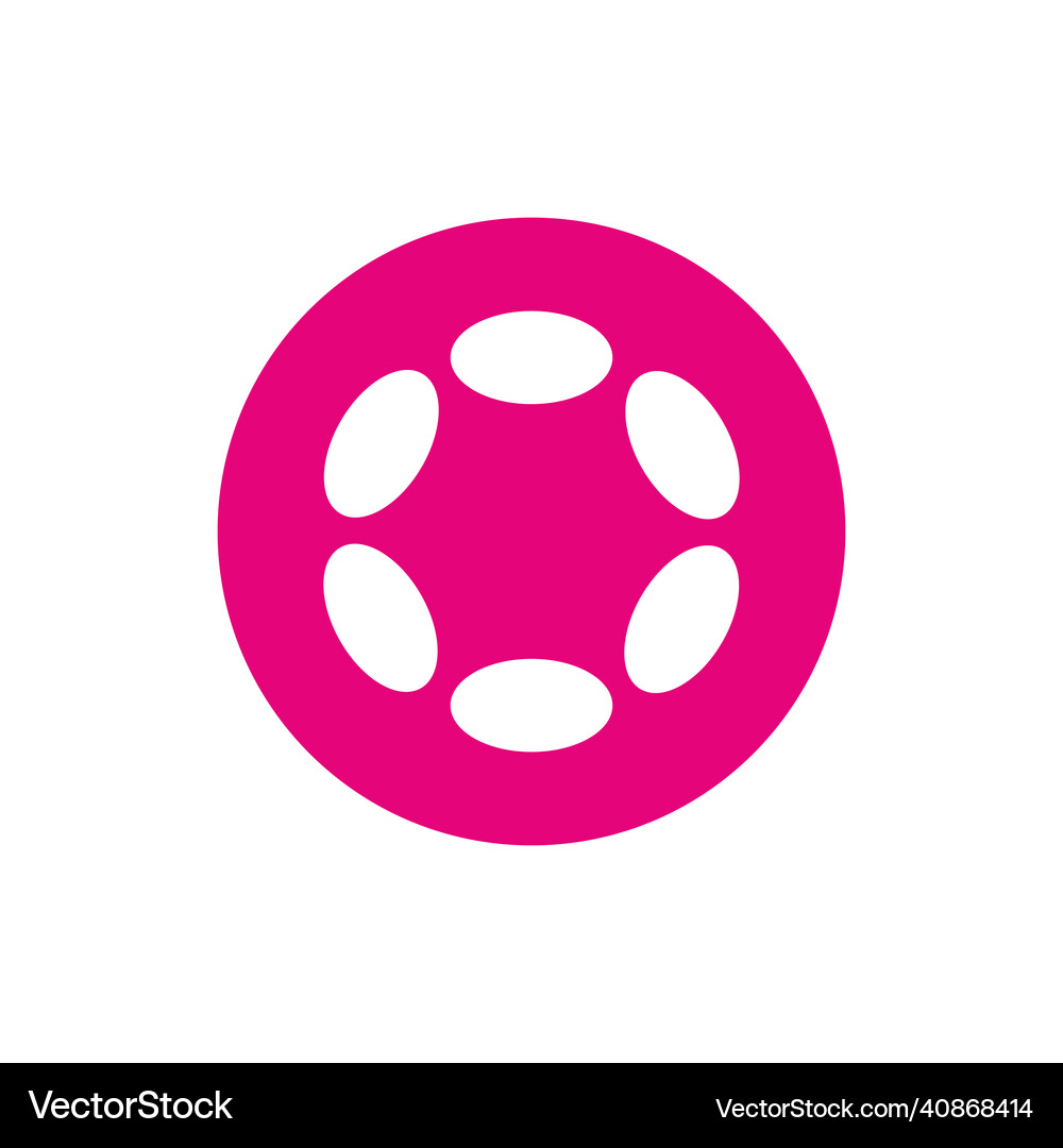 Polkadot coin dot cryptocurrency line icon – Royalty-Free Vector |  VectorStock