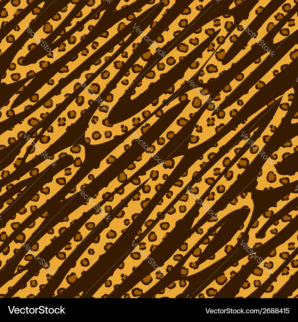 Bold Leopard Print Seamless Pattern Vector Image