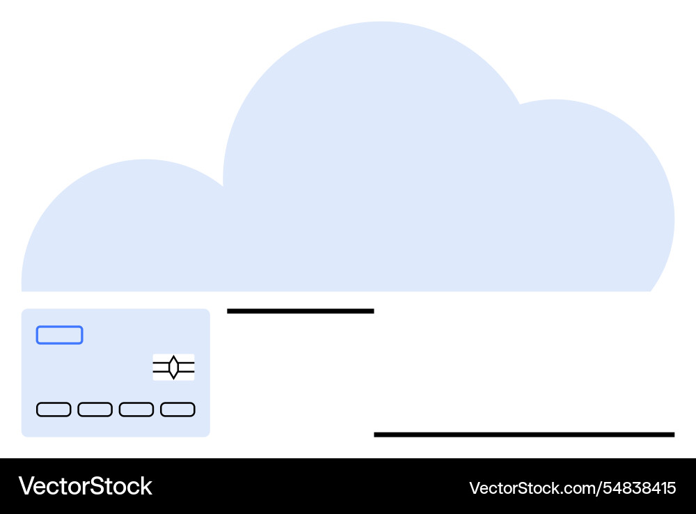 Cloud computing concept with data control Cloud computing concept with data control Vector Image