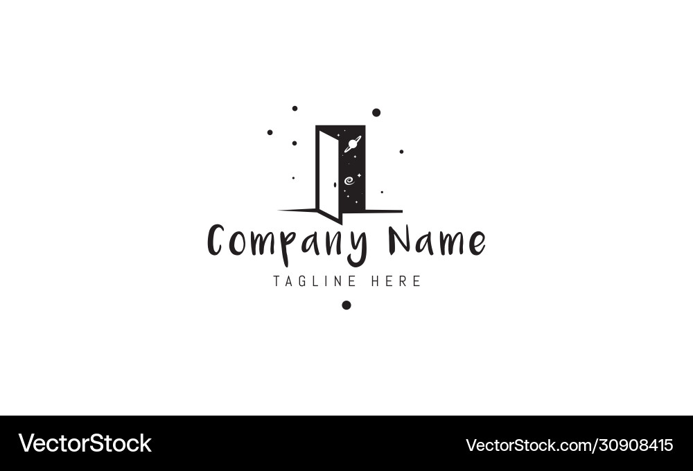 Cosmic Door Logo vector image
