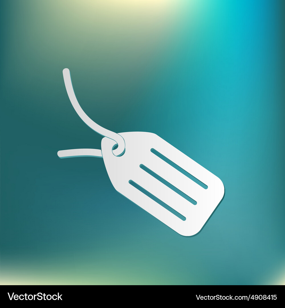 Label icon button Vector Image