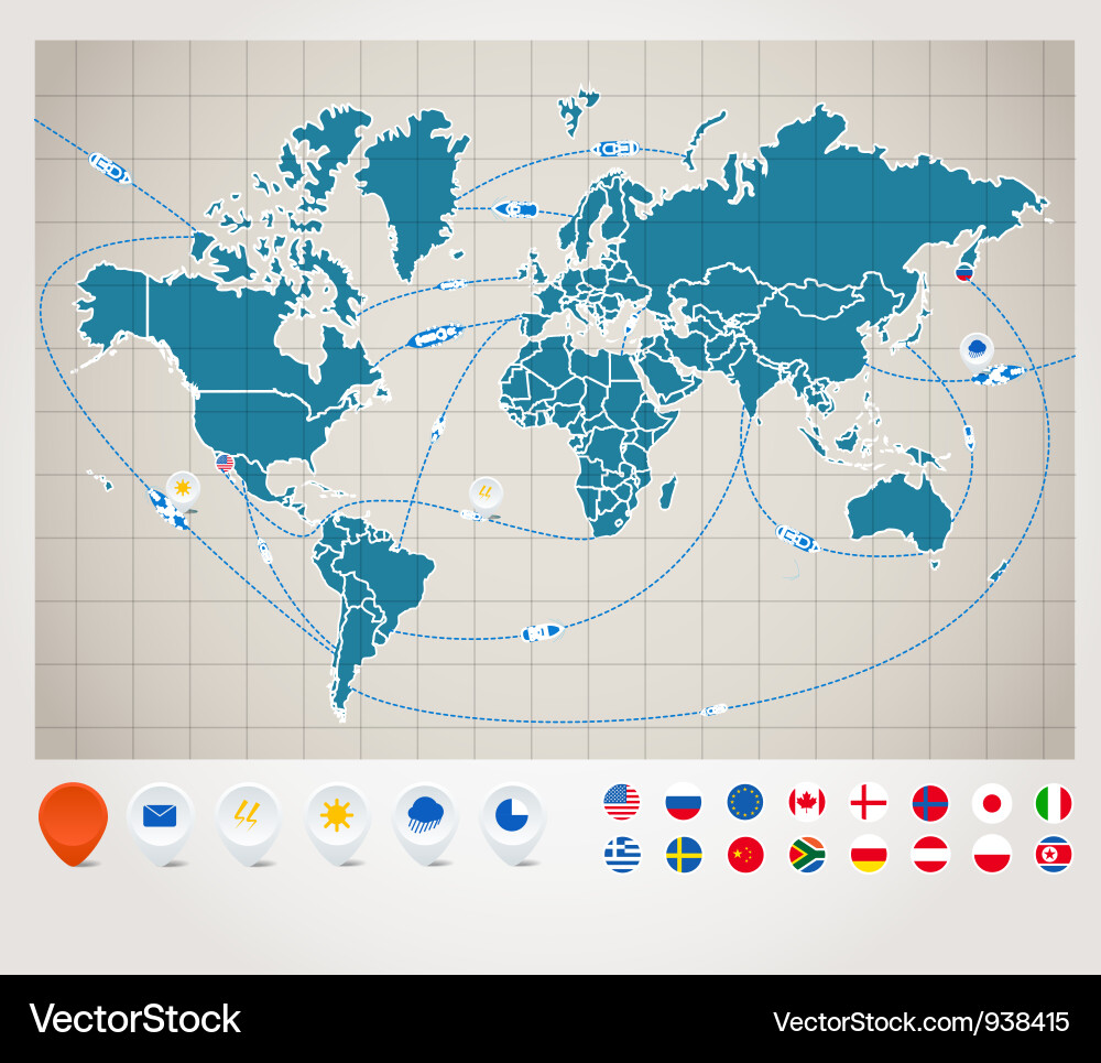 Network Diagram - Digital Connections Vector Image