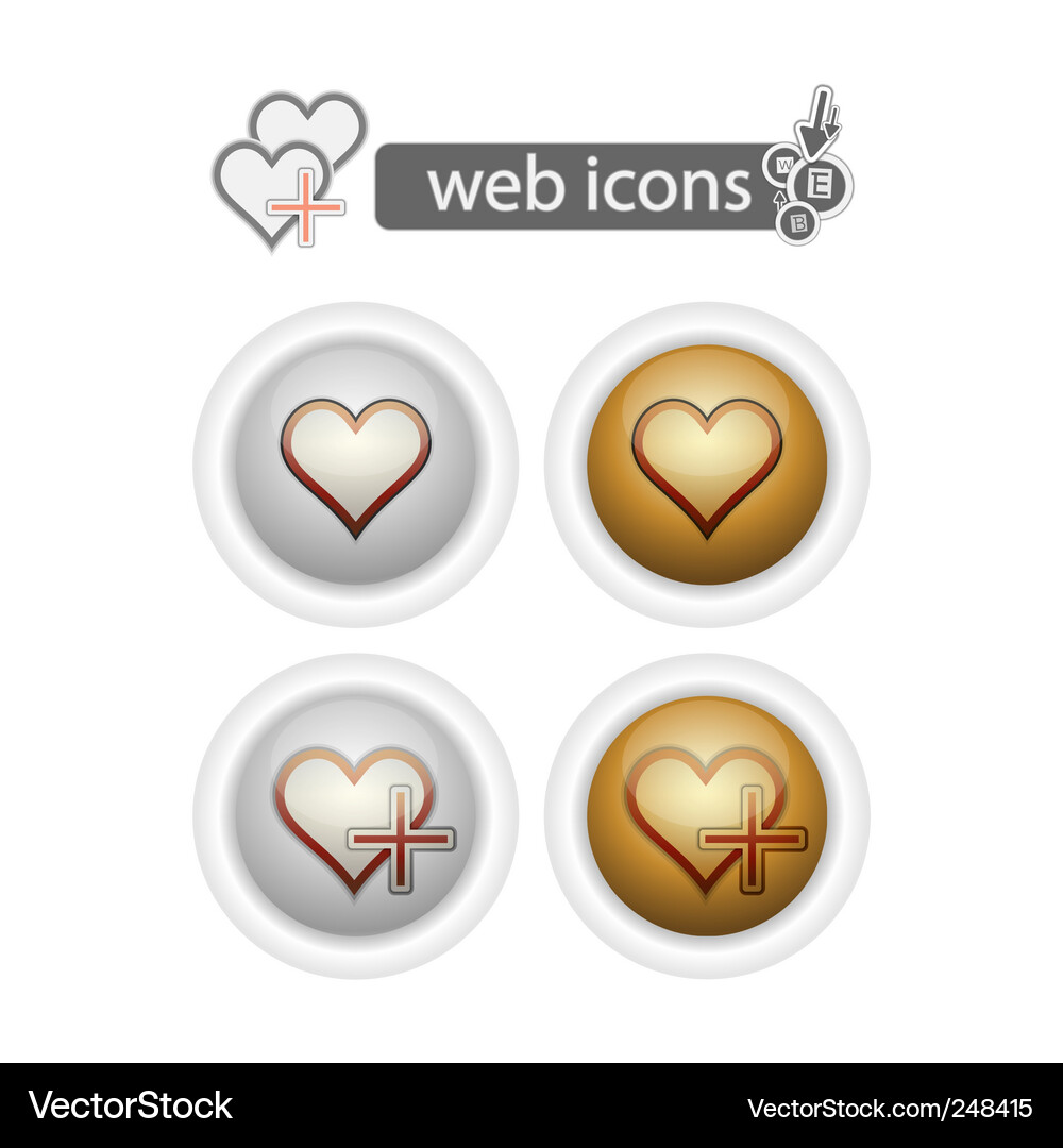 Web icons Vector Image