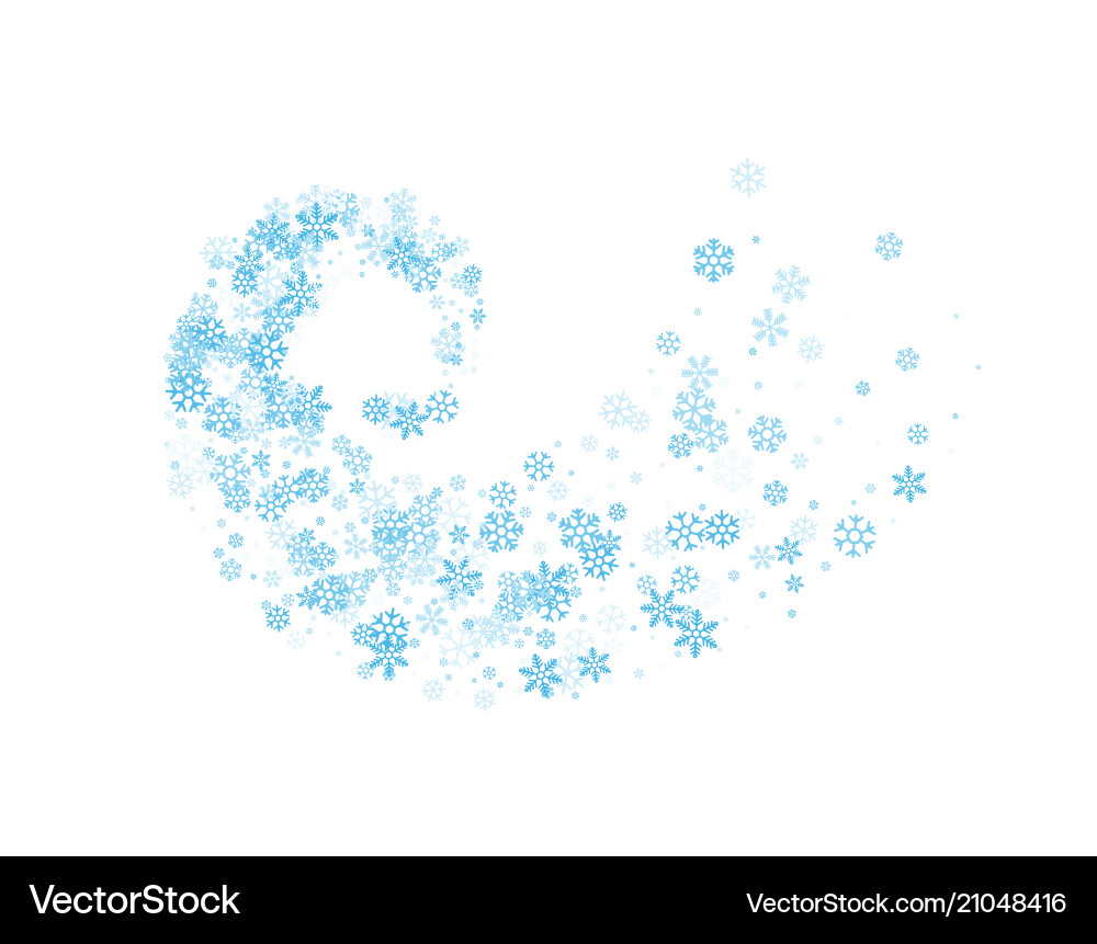 Twisted Snowflake Vortex vector image