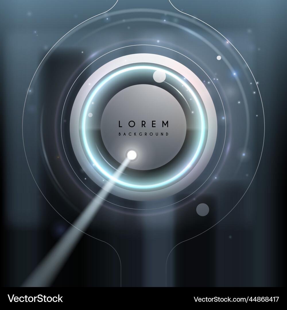 Abstract Tech Background - Light Effect Vector Image