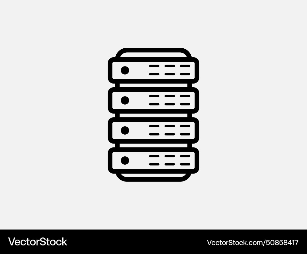 Computer server icon Computer server icon vector image