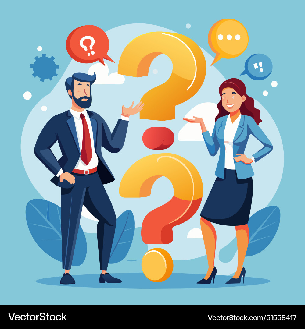Faq frequently asked questions discussion Faq frequently asked questions discussion vector image
