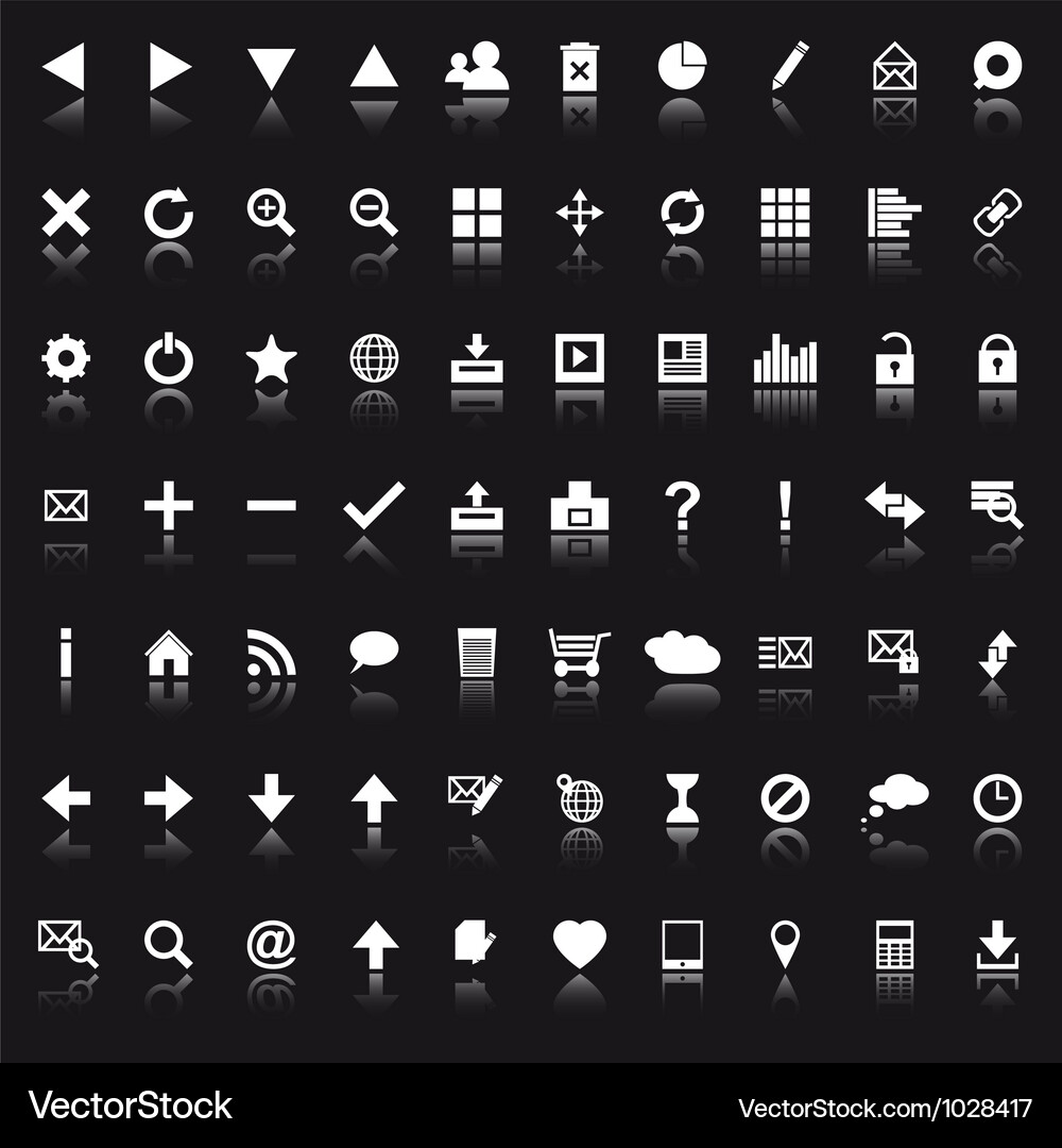 Navigation Icons - Web & Mobile Vector Image