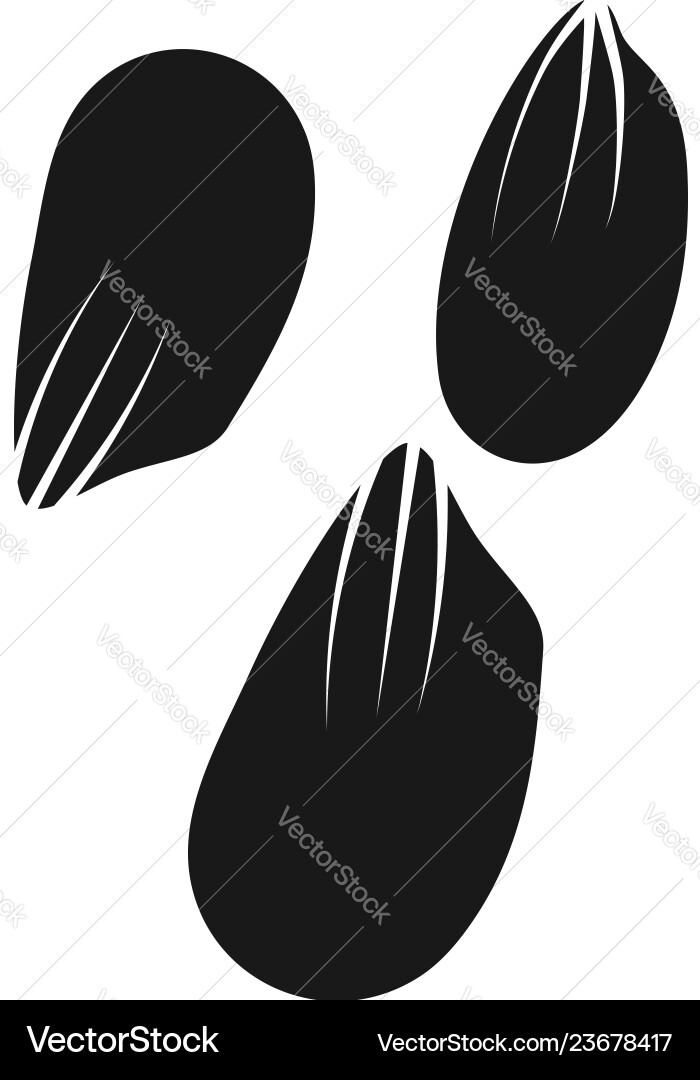 Peanut kernels icon simple style Peanut kernels icon simple style Vector Image