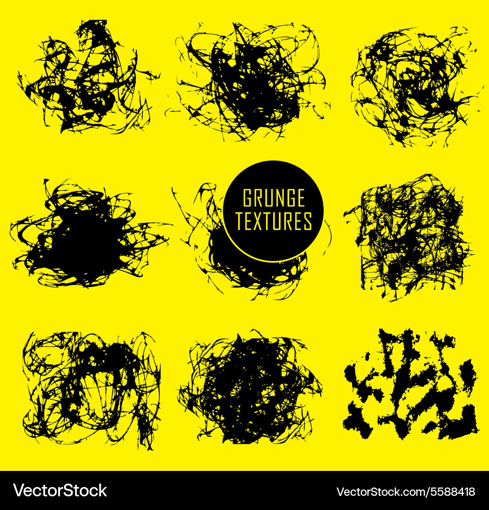 Abstract set of blobs splash labels Vector Image