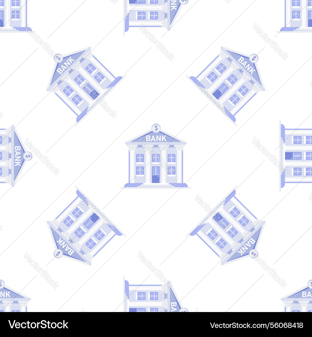 Bank building seamless pattern representing Bank building seamless pattern representing vector image