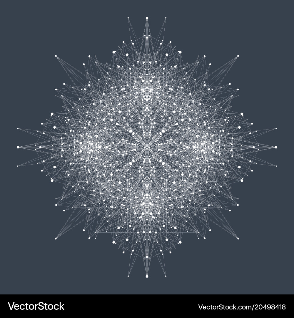 Big data visualization graphic abstract vector image